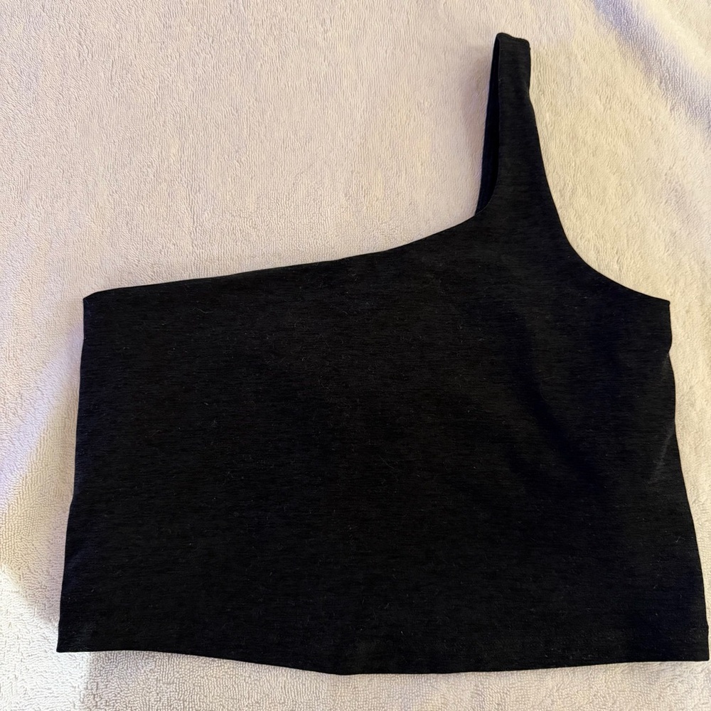 Beyond Yoga Navy One Shoulder Top